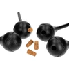 Bolas de riego NEGRAS con tapón 4 piezas - 3 