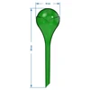 Bolas de riego TRANSPARENTES VERDES 2 uds. - 6 