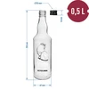 Botella 500ml con tapa, impresión Limoncello 4 unidades - 6 