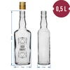 Botella 500ml con tapón, impr. Licor 4uds - 9 