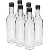 Botella 500ml Esbelta para vodka con tapa negra 6uds - 13 