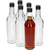 Botella 500ml Esbelta para vodka con tapa negra 6uds - 2 