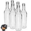 Botella 500ml Esbelta para vodka con tapa negra 6uds - 3 