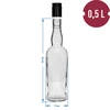 Botella Capitán 500ml con tapa -6uds - 5 