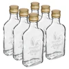 Botella de 200ml con tapa, impresión OREJAS DE CONEJO 6uds - 2 