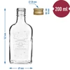 Botella de 200ml con tapa, impresión RENIFER 6 unidades - 5 
