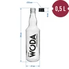 Botella de 500ml con tapón, impr. Agua fuerte - 4 