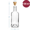 Botella de Oficina 0,5 L con corcho - 6 