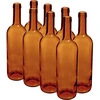 Botella para vino 750ml marrón - paquete de 8 unidades - 7 