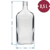 Botella Petaca 500ml con tapa - 6 uds. - 11 