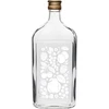 Botella tipo petaca 500 ml con tapón de rosca y estampado «Frutas» modelo 2 - 13 