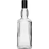 Butelka Daniels 500 ml z zakrętką, 1 szt. - 10 butelka na whisky, butelka na whiskey, butelka z czarną zakrętką, prostokątna butelka, prostokątna butelka na whisky, butelka na nalewkę, butelki na domowe trunki, butelka do alkoholu, butelki ozdobne na alkohol, butelka szklana na alkohol, stylowe butelki na wesele, butelki ozdobne, butelka do wódki, butelka na wódkę, ozdobna butelka pół litra, butelka z zakrętką 0,5 l