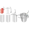 Conjunto con chaqueta de agua-embutidora 1,5kg + olla - 9 