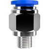 Conjunto de conector enchufable + válvula de bola + espiga - 4 