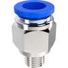 Conjunto de conector enchufable + válvula de bola + espiga - 5 