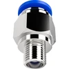 Conjunto de conector enchufable + válvula de bola + espiga - 6 