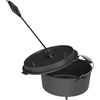 Conjunto de fuego de 58 cm de diámetro y atizador-soporte para caldero o tapa de olla de hierro fundido - 7 