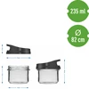 Contenedor de almacenamiento de 235 ml con tapa - 5 