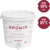 Contenedor de fermentación blanco 30L impresión DE grifo 2 tubos - 2 