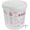 Contenedor de fermentación blanco 30L impresión GB grifo 2 tubos - 3 