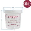 Contenedor de fermentación blanco 30L impresión GB grifo 2 tubos - 6 