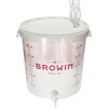 Contenedor de fermentación transp 30L impresión, grifo, 3 tubos - 12 