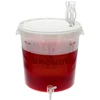 Contenedor de fermentación transp 30L impresión, grifo, 3 tubos - 9 