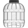 Contenedor multiusos 10L con tapa de rosca negra - 2 