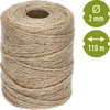 Cordel de yute 2 mm/110 m/250 g - 4 