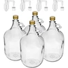 Dama 5 L con tapón de rosca, tapón y tubo de fermentación – pack de 4 uds. - 3 