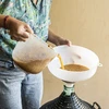 Embudo de plástico blanco de 25 cm de diámetro - 6 