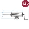Embutidora horizontal 1,5kg con émbolo de silicona - 10 