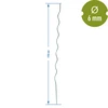 Estaca de acero en espiral 1,75m x 6mm - 2 