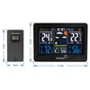 Estación met RCC, DCF–electr, sensor inalámbrico negro - 12 