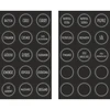 Etiquetas autoadhesivas redondas para especias - 30 piezas - 13 