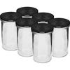 Frasco recto 545ml con tapa negra fi82 - 6 unidades - 11 
