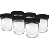 Frasco simple 350ml con tapa negra fi82 - 6uds. - 13 
