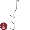 Ganchos para ahumar pescado - triples, 5 piezas - 4 