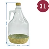 Garrafa Dama 3L con revestimiento, con tapa - 2 