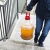 Garrafa para vino ligera, irrompible, con asa, 15L - 15 