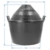 Globo para vino 34L en cesta de plástico - 6 