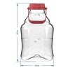 Globo para vino ligero, irrompible, con asa, 10L - 6 