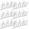 Listones con púas repelentes de aves, decorativos, blancos - de plástico, 6 uds. - 2 