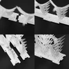 Listones con púas repelentes de aves, decorativos, blancos - de plástico, 6 uds. - 5 