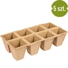 Macetas de papel 6x6x6 cm, 5 uds. - 3 