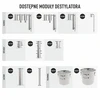 Módulo de destilador - reflujo - espiral doble - 6 