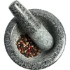 Mortero de cocina de granito - 13cm - 2 