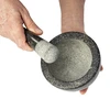Mortero de cocina de granito - 13cm - 6 
