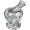 Mortero de cocina de mármol gris - 10 cm - 2 