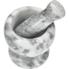 Mortero de cocina de mármol gris - 10 cm - 2 